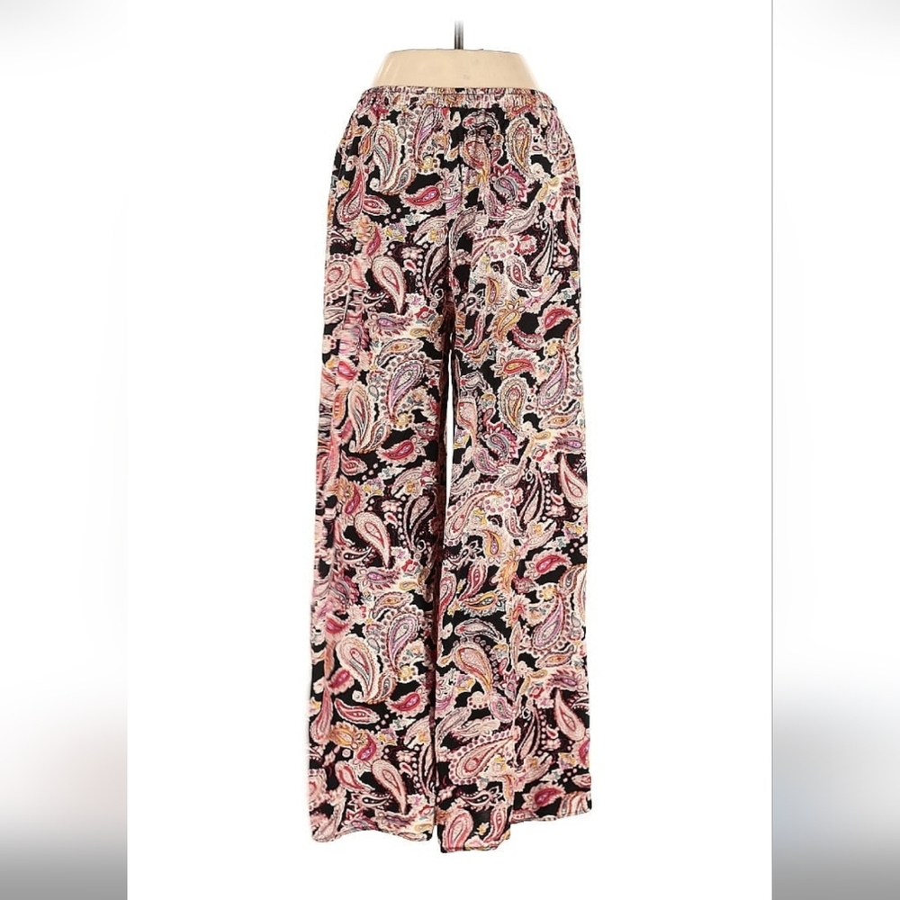 Rachel Zoe Paisley Print Wide-Leg Pants M
